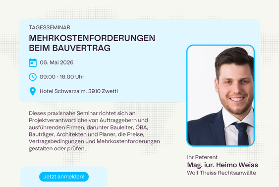 Mehrkostenforderungen beim Bauvertrag